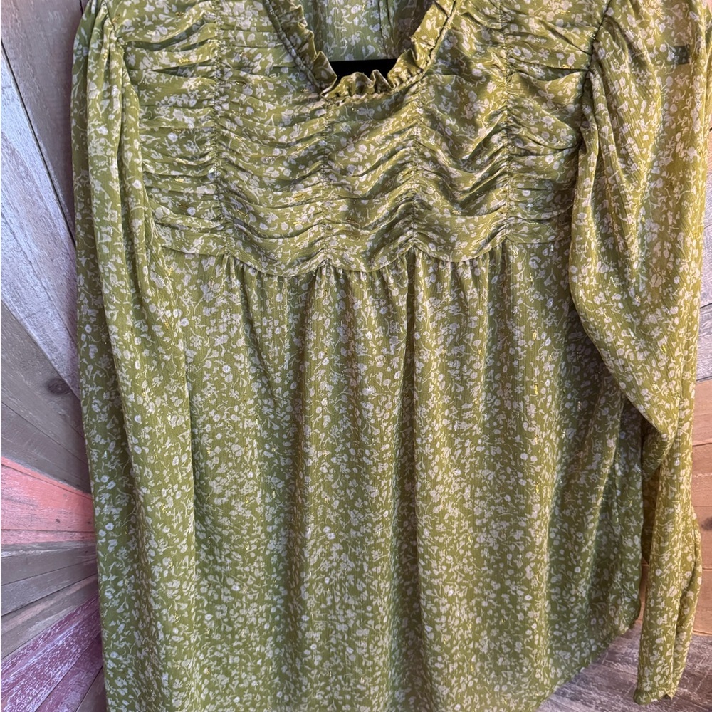 Anthropologie Maison d’Amelie Blouse size large like new condition - Picture 2 of 5